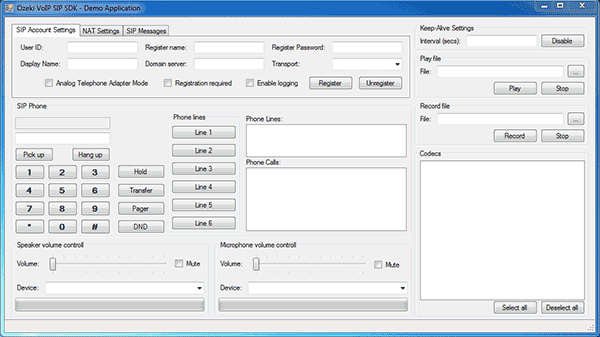 Click to view C# VOIP VIDEO SOFTPHONE 9.2.0 screenshot