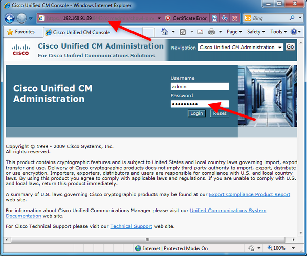 Cisco Unified Cm Administration  -  2