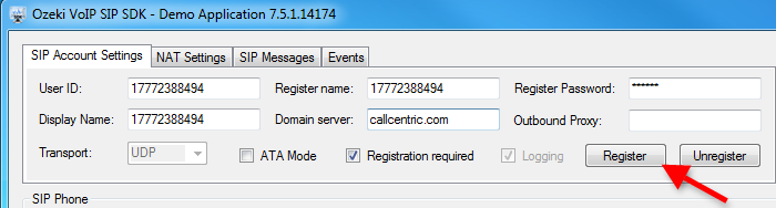 provide callcentric settings