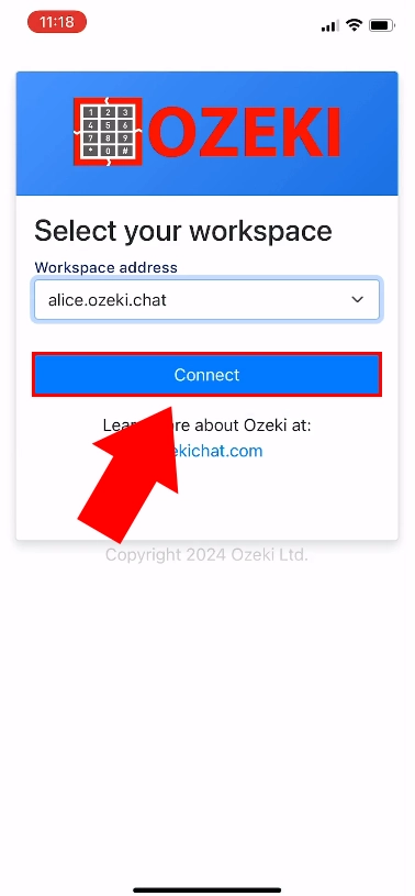 Connect to workspace