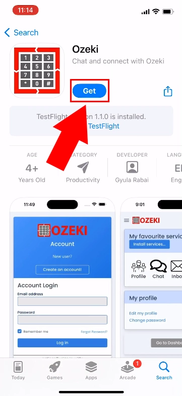 Get Ozeki app