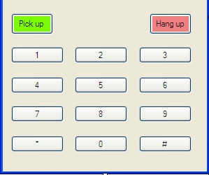 this is the final keypad of our simple softphone application