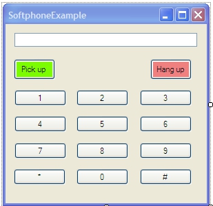 the simplest workable softphone gui ever