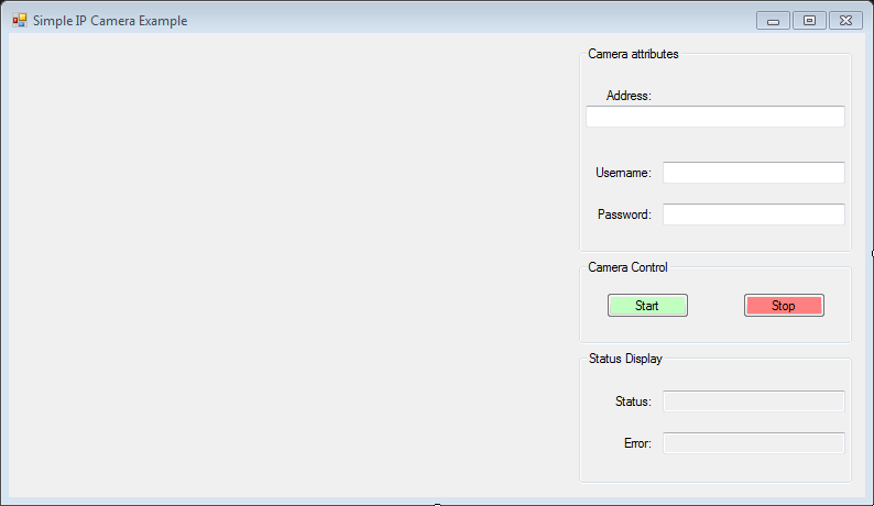 example graphical user interface for ip application