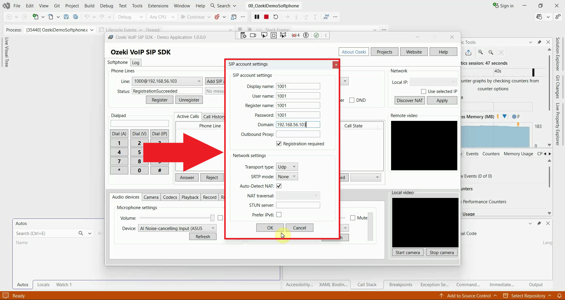 Add and register another SIP account